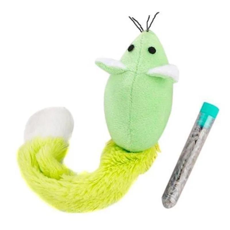 Longa cauda rato gato brinquedos de pelúcia macio brinquedo de pelúcia para gatos gatinho dar catnip acessórios para animais de estimação suprimentos juguetes para gatos - Image 1