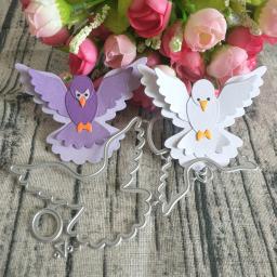 Novo forma 3d fofo para corte de metal de pássaro, usado para scrapbooking diy, fabricação de cartões, decoração de álbuns de fotos, artesanato artesanal - Image 1