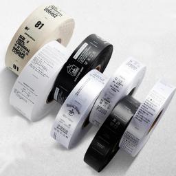 Width2cm personalizado fita de cetim de seda impressão/vestuário/vestuário etiqueta de cuidados/impresso/lavável etiqueta/tag - Image 4