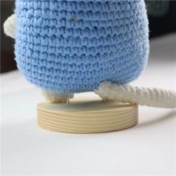 Conjunto de 4 crochê amigurumi suporte base madeira mão artesanato feltro arte pano boneca suporte diy ferramenta acessórios - Image 3