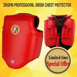 Protetor de peito sanda reforçado, equipamento de proteção para boxe, combate e luta livre - Image 2