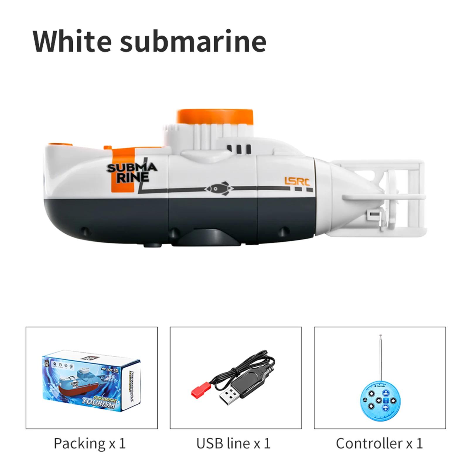 Mini elétrico RC submarino para crianças, barco de controle remoto, impermeável brinquedo de mergulho, modelo de simulação, meninos e meninas, presente do dia das crianças - Image 1
