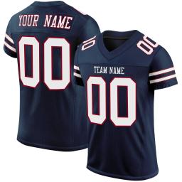 Camisa de futebol americana de secagem rápida do logotipo do número do nome da equipe - Image 2