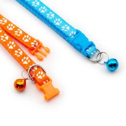 Atacado 24 pçs pata bonito pet coleiras gato cachorro colar filhote de cachorro com sino gatos colar colar cachorro colar de corrente decoração da placa - Image 5