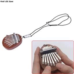 Mini Kalimba Dedo Polegar Piano, Teclado requintado, Instrumentos Musicais, Bom Acessório, Presente Pingente, 8 Chaves - Image 5