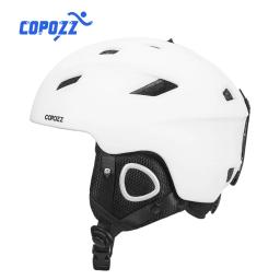 Copozz capacete de esqui masculino e feminino, meia cobertura, snowboard, moto, segurança, neve, inverno, quente, para adultos e crianças - Image 2