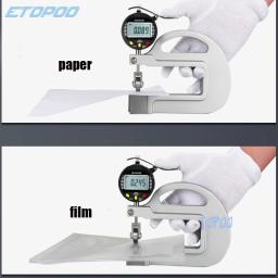 Medidor de espessura Micron Digital com Roller Insert, ferramenta de medição atualizada, 0,001mm, pode trabalhar com computador - Image 6