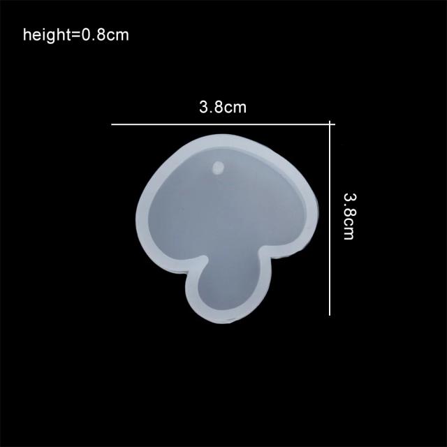 Kit de Molde de Silicone para Chaveiros Artesanais com Pingente de Cristal - Ferramentas DIY de Resina Epóxi para Bijuterias