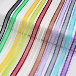 Maior coleção de fitas de organza 5 tamanhos, cor sólida, fita estampada de cetim, pontos transparentes, acessórios faça você mesmo 3mm 9mm 16mm 25mm - Image 1