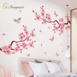 Elegante adesivo de parede flor ramo auto-adesivo adesivos sala de estar fundo decoração do quarto decoração da sua casa decoração do quarto - Image 4