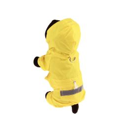 Impermeável com capuz reflexivo para pet, Impermeável para gato e cachorro, Cachorro e cachorro pequeno, Casaco de chuva, Roupas de malha impermeável e respirável - Image 2