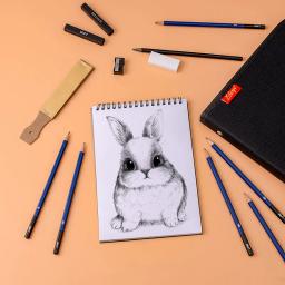 36 pçs kit de esboço arte artista desenho lápis 5h-8b conjunto de grafite de carvão vegetal vara livro de grafação com zíper saco organizador caso - Image 5