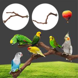 2021 pássaro poleiro animais de estimação papagaio pássaros em pé vara aves brinquedos de madeira natural pássaro gaiola poleiro mordida garra jogando brinquedo para papagaios - Image 5