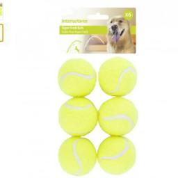 6 pcs lançador de tênis especial 5cm cão bola elástica máquina de jogar tênis profissional brinquedo portátil apenas a bola sem máquina - Image 2