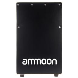 Ammoon cajon tambor de mão de madeira crianças caixa tambor persuession instrumento com picadas pés de borracha 23*24*37cm - Image 1
