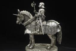 Estanho medieval de metal, gótico, armadura completa, cavaleiro estático, requintado, 90mm, estatueta em miniatura, coleção de modelo escala 1:18 - Image 4