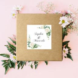 Adesivos customizados com suare, adesivos com nome, data, festa de aniversário, casamento, etiqueta com design, caixa de presente, selo, autoadesivo - Image 6