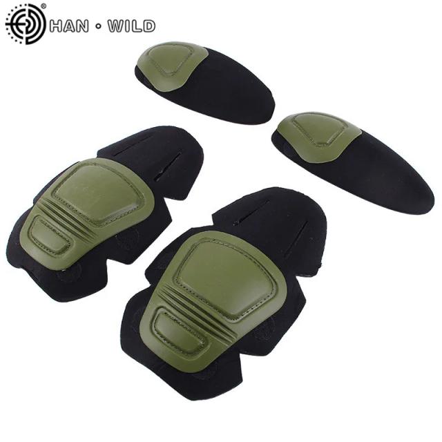 Conjunto Tático Wild Frog: Protetor de Joelho, Cotoveleiras e Suporte para Paintball e Airsoft