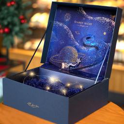 Céu Estrelado Caixa de Presente Tridimensional de Natal, Vazio, Criativos, Aniversário, Enviar Meninos, Namorada das Meninas, Pacote - Image 1