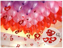 Pingente laser para balões, acessório de festa de casamento com 100 peças, pingente de coração, amor, fita de chuva, decoração para casamento - Image 5