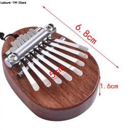 Mini Kalimba Thumb Piano, Grande Som, Teclado com Dedos, Instrumento Musical, De Madeira, Acrílico, 8 Chaves, Mais Novo - Image 5