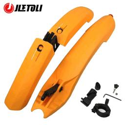 Jletoli para-lama de bicicleta mtb, para-choque com luz de led, montagem rápida, asas para bicicleta frontal/traseira - Image 2
