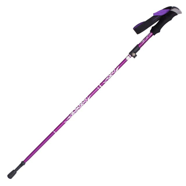 Bastão de Trekking Alumínio Ultraleve Anti-Choque Dobrável 36cm