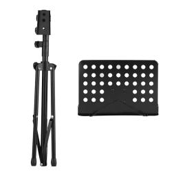 Suporte de metal portátil destacável, instrumentos musicais para piano, violino, folha de guitarra, acessórios musicais, duas cores, preto, rosa - Image 6
