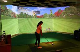 Tela da projeção do simulador do treinamento da bola do golfe, exposição do impacto, tela da projeção, prática interna do pano branco, 300x200cm - Image 1