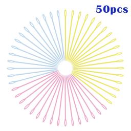 Agulhas de tricô de plástico coloridas, 50 peças, 15cm, crochê, tapeçaria, lã, agulhas de fio, crianças diy suéter, ferramentas de tecelagem - Image 5