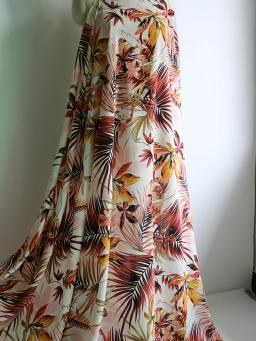 Por metro qualidade viscose popeline tecido vintage geométrico floral pássaros boêmio retalhos rayon material atacado - Image 5