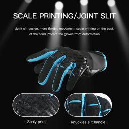 Luvas de ciclismo MTB para homens, acessórios para motocicletas, bicicleta, tela sensível ao toque, respirável - Image 5