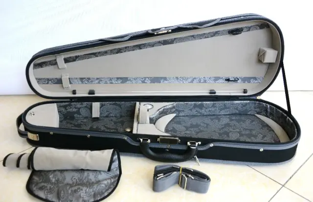 Capa Luxuosa para Viola de Madeira Ajustável de 15 a 16,5 Polegadas - Resistente e Durável com 3,33 kg