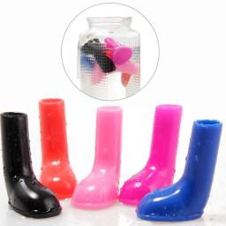 Botas de chuva antiderrapantes portáteis para animais de estimação, Borracha, Impermeável, Suprimentos, Cães e Gatos, Tamanho S, M, L - Image 3