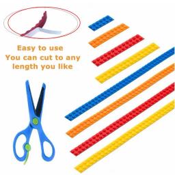 11 cores 92cm 116*2 pontos brinquedo infantil compatível lego pequenas partículas diy crianças brinquedos tijolo placa inferior bloco de construção fita - Image 4