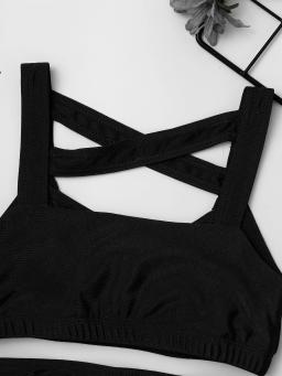 Roupas esportivas de cor sólida para meninos e meninas adolescentes, sutiã e shorts, terno esportivo para crianças, dança, treino, ioga, roupas de ginástica - Image 3