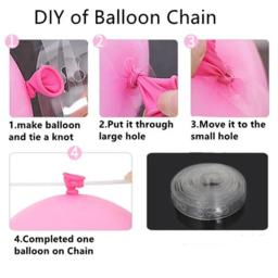 Kit de balões metalizados em prata branco, 125 pçs, arco, guirlanda 4d, bola, chá de bebê, decoração de casamento, plano de fundo, parede, suprimentos para festas - Image 6