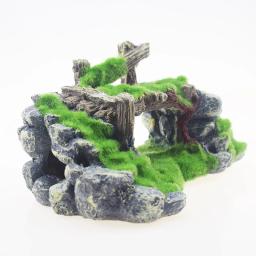 Ornamentos para aquário, ponte de resina para peixes, decoração para aquário, tanque de tartaruga, paisagem, artesanato, acessórios para animais de estimação, 1 peça - Image 2