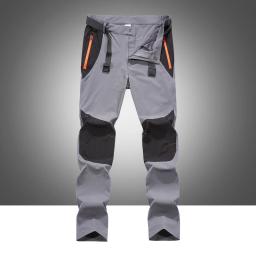 Calça exterior masculina de secagem rápida, calça esportiva casual para caminhada, escalada de montanha, calça impermeável, primavera, verão - Image 2