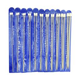 Agulhas de crochê retas de aço inoxidável, 2-8mm 25cm/35cm, agulhas de tricô, gancho, suéter diy, acessórios de tecelagem para ferramentas de tricô - Image 1