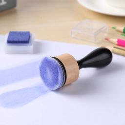 Mini ferramentas de mistura de tinta de tinta com recargas de espuma redondas/dameadas conjunto para fazer cartão de artesanato de papel scrapbooking novo diy quente - Image 2