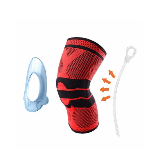 Joelheiras de Silicone Acolchoadas para Basquete e Proteção do Joelho - Suporte para Menisco e Patela, Ideal para Esportes, 1 Peça