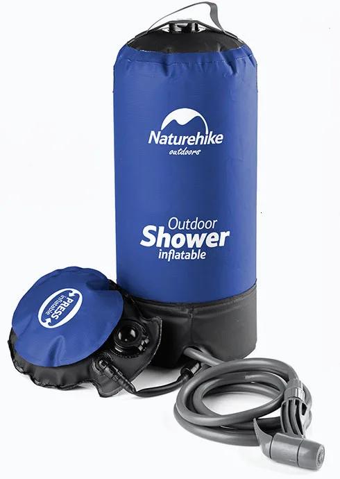Chuveiro Inflável Portátil Naturehike 11L para Acampamento ao Ar Livre com Pressão de Água
