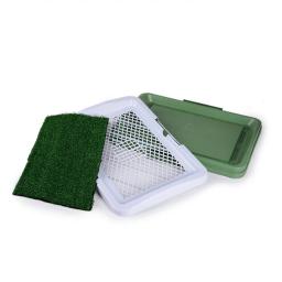 Toalete portátil de treinamento para cachorros interno para cachorros Simulação de penico para urinar no gramado Fácil de limpar Tapete de grama para animais de estimação Toalete plano - Image 4