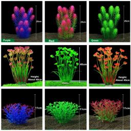 Decoração de plantas de aquário artificial, tanque de peixes, paisagismo, grama de enfeites, flor de lótus, decoração aquática, fundo de aquário - Image 6