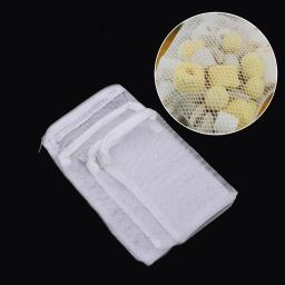 5Pcs Sacos de Filtro Do Tanque de Peixes de Aquário Mídia Filtro de Rede de Malha Sacos com Zíper para Peletizada Carvão Ativo Bio Bolas Anéis de Cerâmica - Image 4