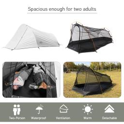 Barraca de acampamento à prova dwaterproof água 2 pessoa barraca ao ar livre para acampamento ciclismo caminhadas muntaineering praia verão ultraleve tenda automática - Image 6