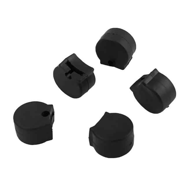 Pacote com 5 Almofadas de Proteção para Dedo Polegar de Clarinete - Peças Pretas Woodwind