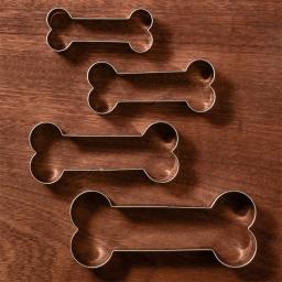 KENIAO Cão Osso Cookie Cutter Set, Caseiro Biscoitos Do Cão, Treats, Pão Sandwich Mold, Aço Inoxidável, 4 Vários Tamanho - Image 3