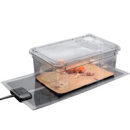 Tapete de aquecimento para répteis com controle de temperatura ajustável, tapete de aquecimento para terrário, tartaruga, lagarto, aranha, plugue ue, 5w a 35w - Image 4